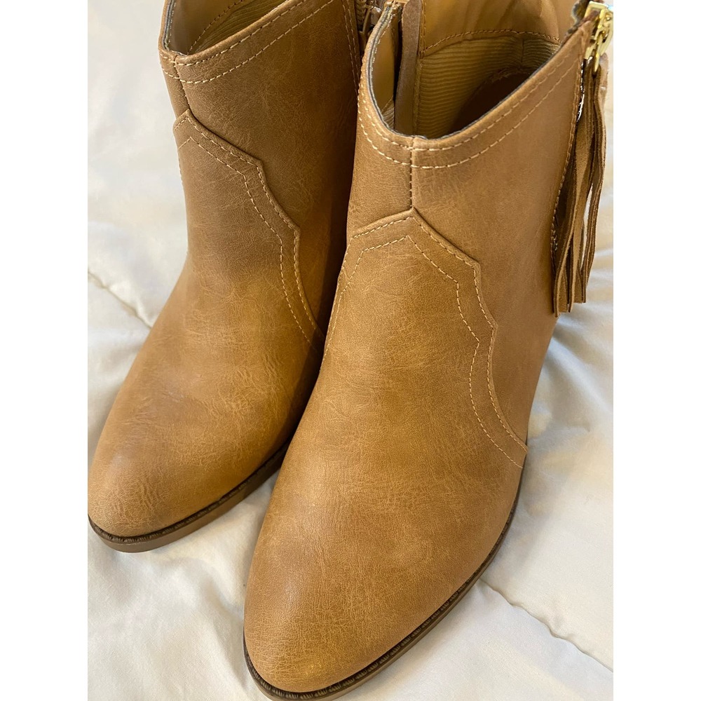 Soda Tan Ankle Booties